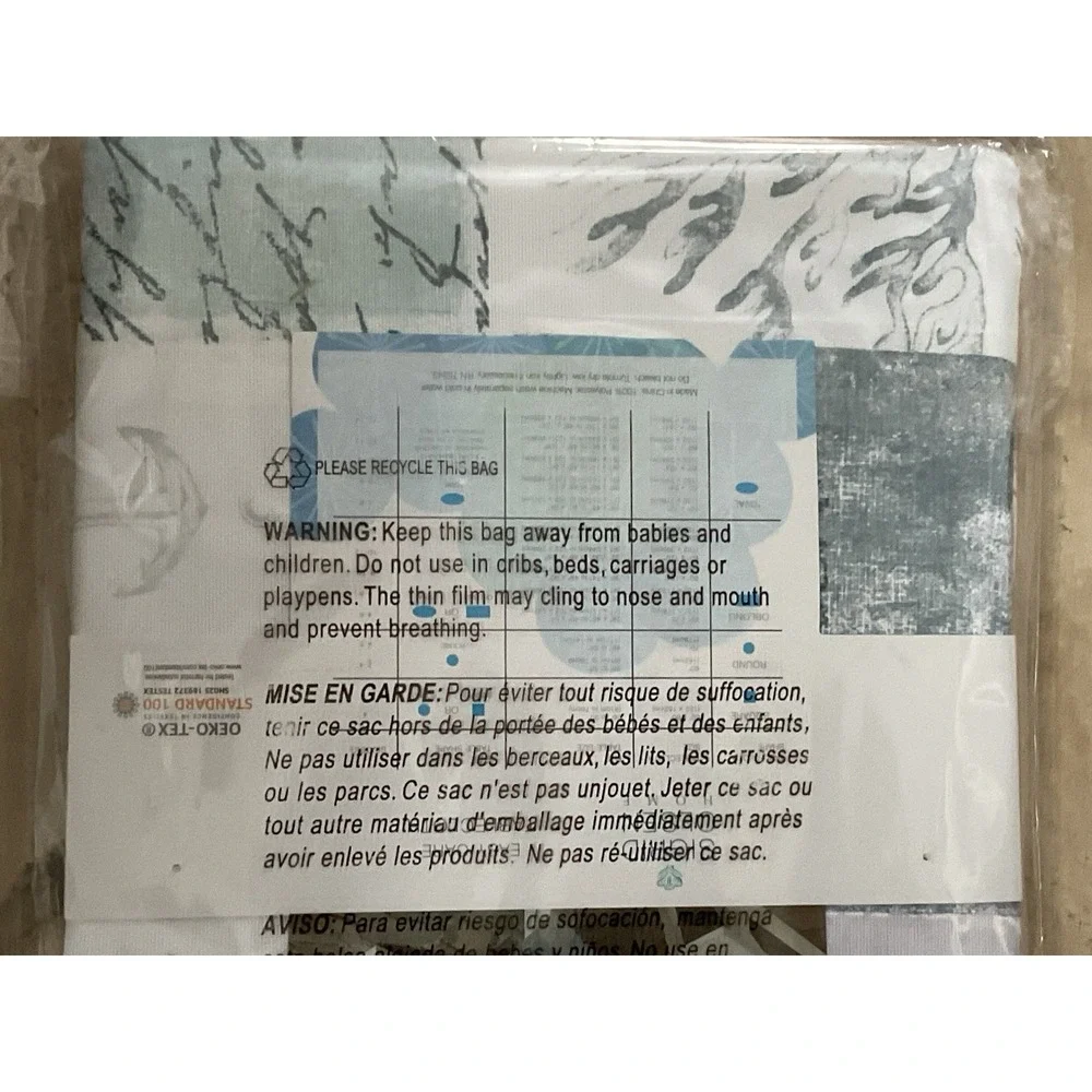 NEW SIGRID OLSEN HOME 60X84 In/Outdoor‎ Easy Care Tablecloth Blue Trinity Beach